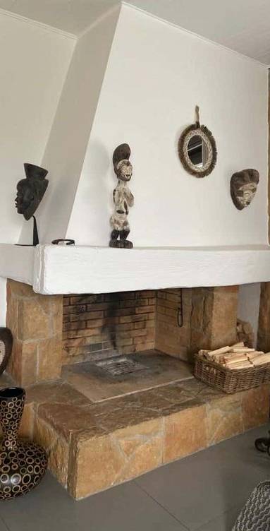 Cheminée rustique à foyer ouvert - Arras 62