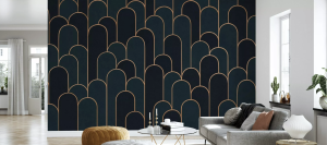 Papier peint géométrique pour une décoration années 20, Photowall