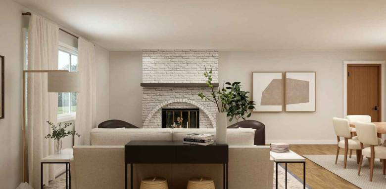 Une entrée marquée par les meubles 