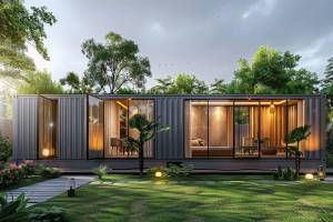 extension conteneur pour une maison