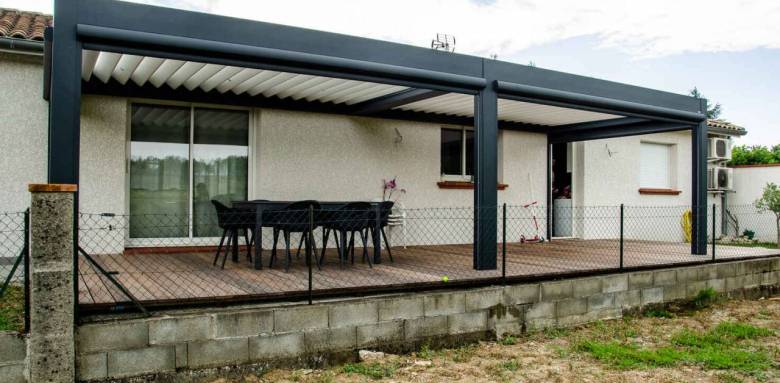 terrasse bioclimatique la maison des travaux