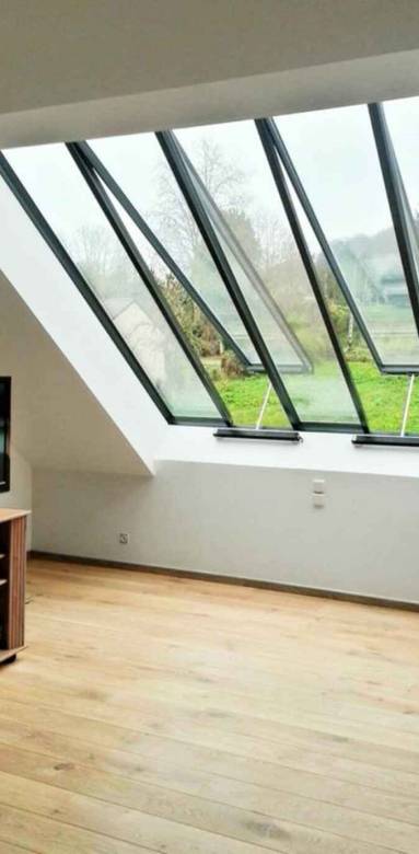 Verrière de toit avec vitrages individuels