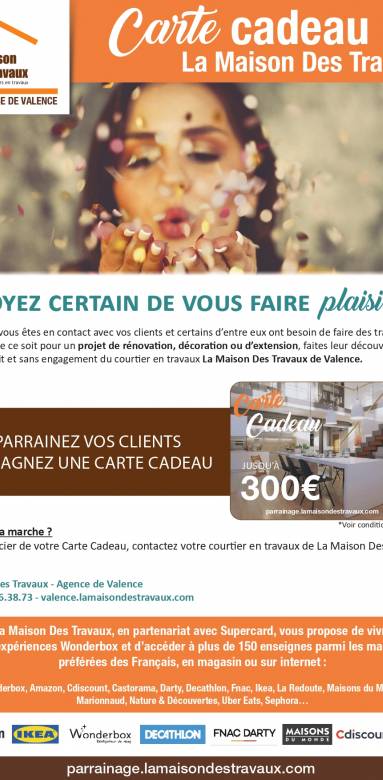 Offre de parrainage de La Maison Des Travaux de Valence Romans nord-Drôme 26