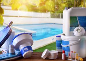 Tout pour l'entretien de la piscine.