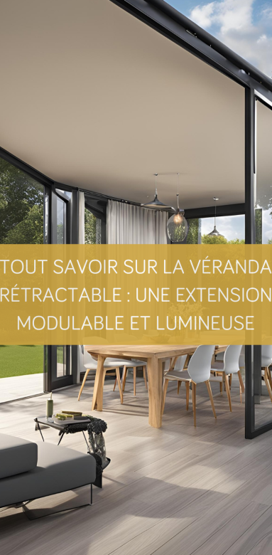 veranda retractable moderne installation