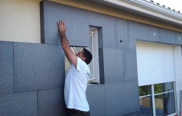 Isolation thermique extérieure - pose panneaux -