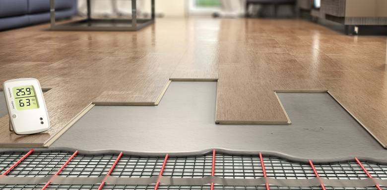Un plancher chauffant basse température.