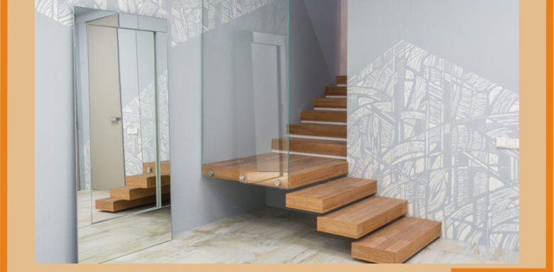 Rampe d'escaliers transparente