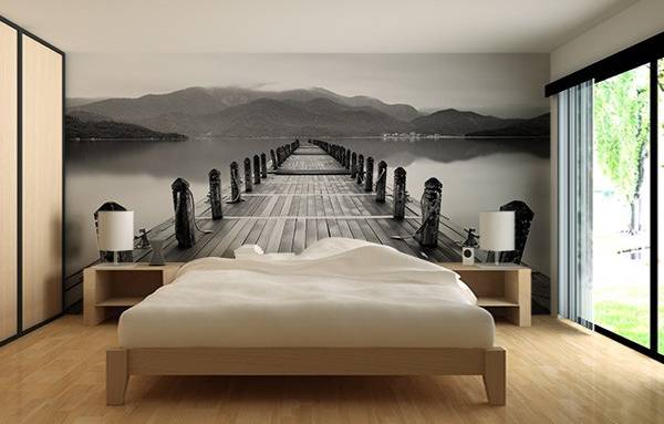 Chambre à coucher - fond panoramique