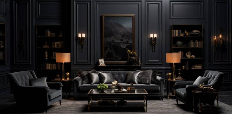 décoration maison en noir