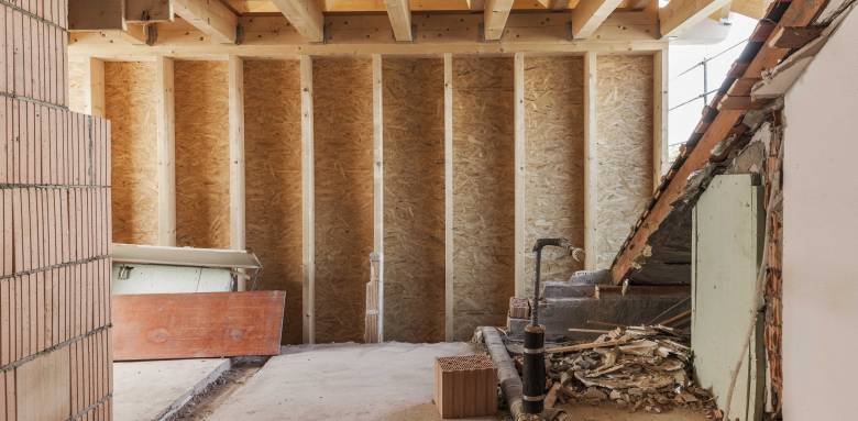 Etapes construction d'une extension bois en surélévation - Montauban 82