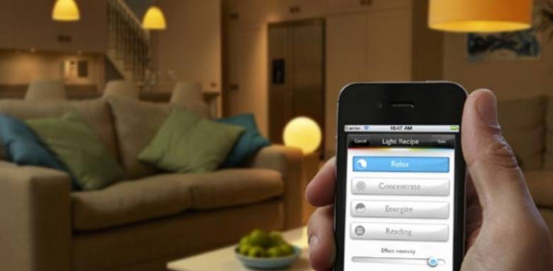 Eclairage maison intérieur pilotage smartphone