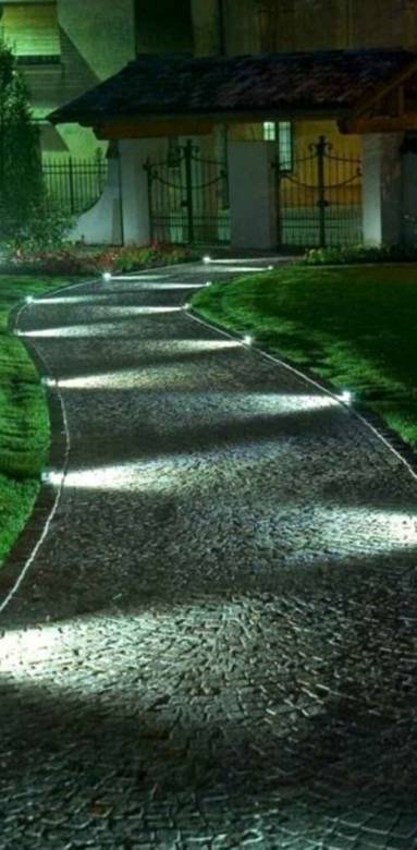 Allée de jardin avec éclairage extérieur - Nantes 44