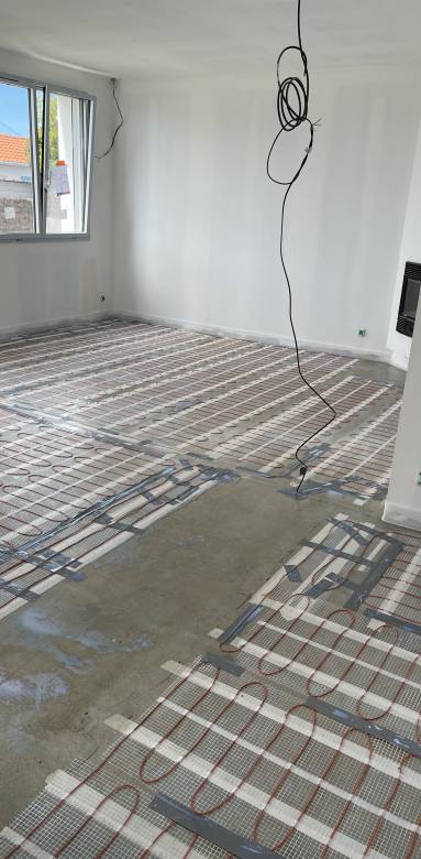 Réalisation d'un plancher chauffant à Saint Jean de Monts (85160)