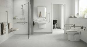 Exemple d'une salle de bain PMR