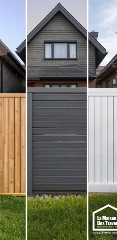 Comparatif entre une clôture en bois, en aluminium et en PVC