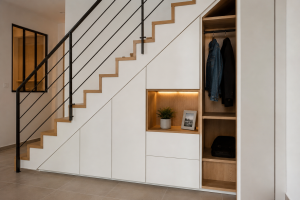 Optimiser un espace de rangement sous l'escalier meyzieu