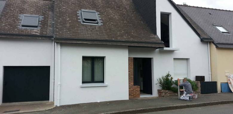 vue maison une fois le ravalement terminé