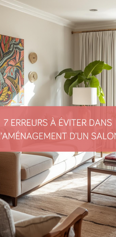 Aménagement de salon moderne et fonctionnel