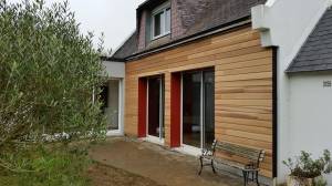 Isolation thermique par l(extérieur avec bardage bois 