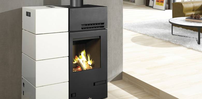 Poêle hybride bûches et granulés