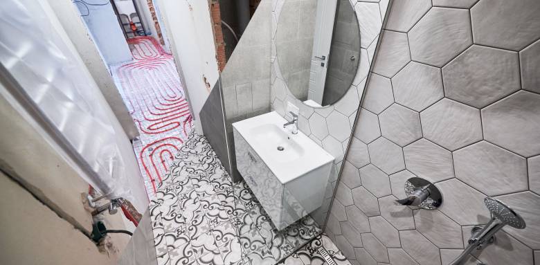 Plancher chauffant salle de bain