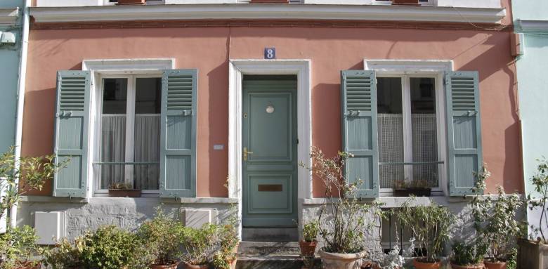 Ravalement de façade sur une maison de ville - Pornic 44
