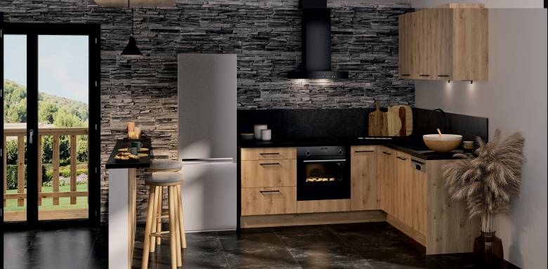 Cuisine avec bar comptoir