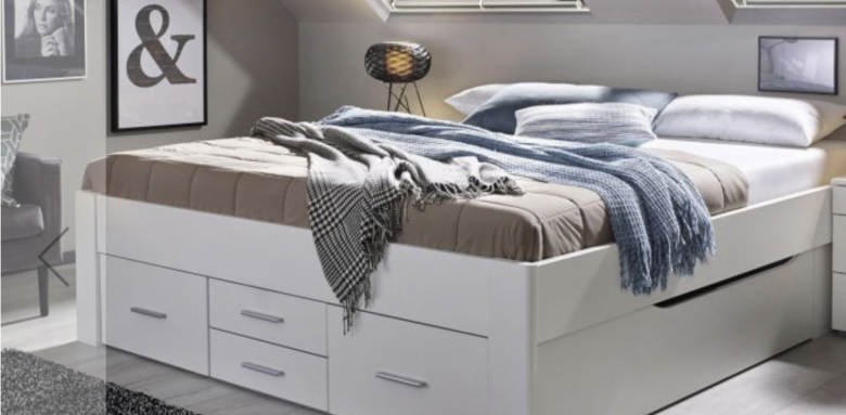 Lit avec rangements tiroirs