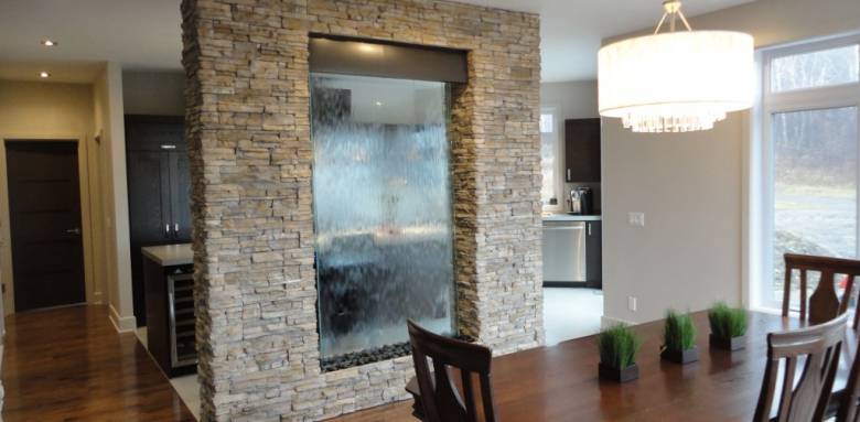 Mur d'eau en intérieur