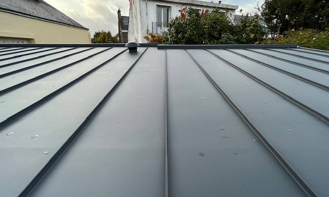 Toiture acier avec joint debout - Nantes 44