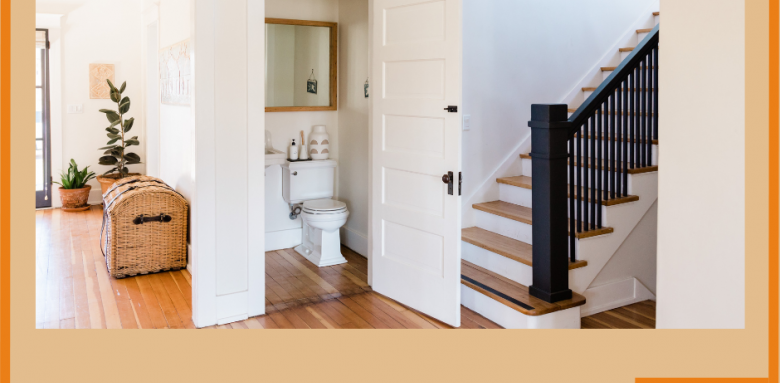 Rampe d'escaliers noire