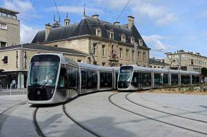 Création du tramway à Caen