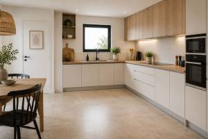 Revêtement de sol de cuisine en carrelage - Pornic 44