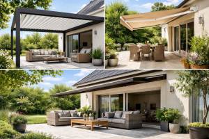 Pergola, store banne, avancée de toit  quelle solution pour créer de l’ombre sur sa terrasse 