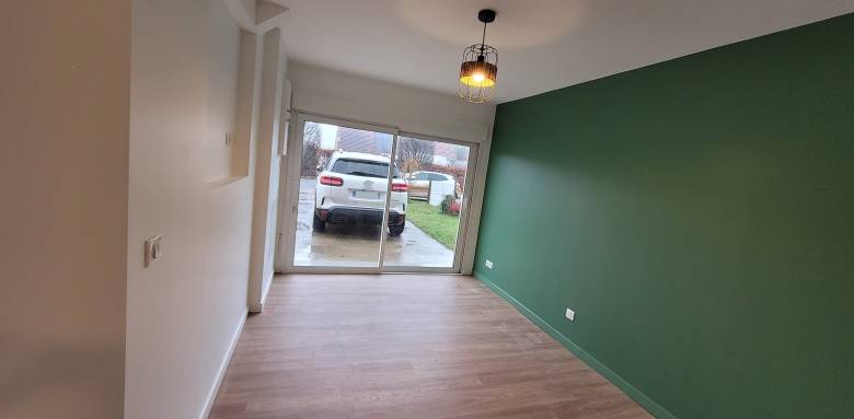 La chambre et la nouvelle baie coulissante