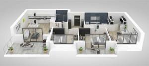 La vue 3D pour imaginer le rendu d'une rénovation 