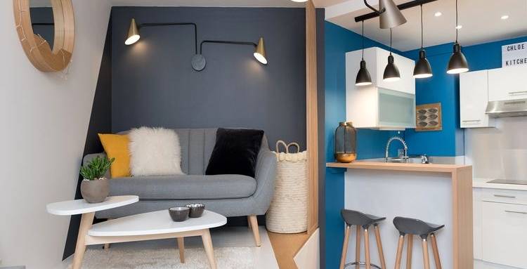 Studio sous les combles meublé et rénova avant mise en location - Paris 17