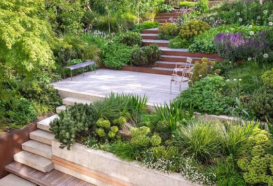 Aménager un jardin en pente Nantes