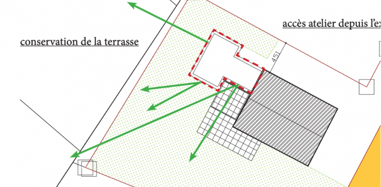 Analyse et étude de projet d'agrandissement de maison 