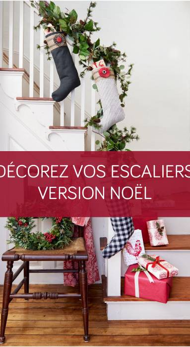 Décorez vos escaliers version Noël La Maison des travaux Vannes Sarzeau Pénestin