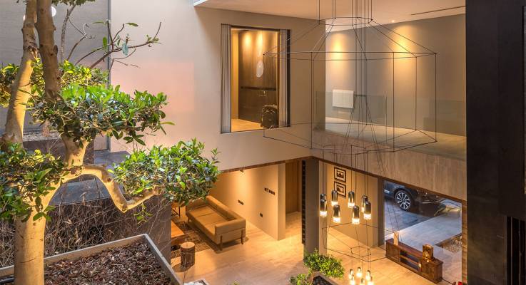 Design biophilique pour cet hôtel normand