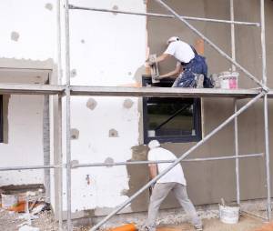 Ravalement de façade chantier