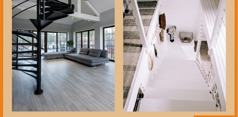 Rampe d'escaliers industrielle