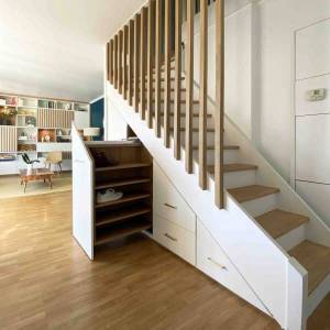 5 façons d'ajouter de l'espace de rangement sous vos escaliers