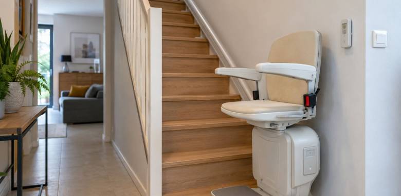  Installation d'un monte-escalier dans une maison à étage - Pornic 44