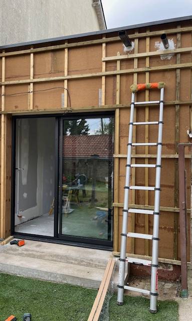 Extension  bois avec isolation thermique à Nantes 44