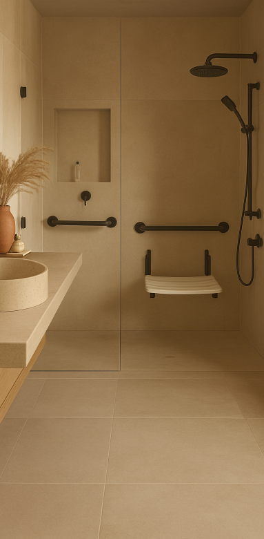 Salle de bain aménagée PMR Vaucluse