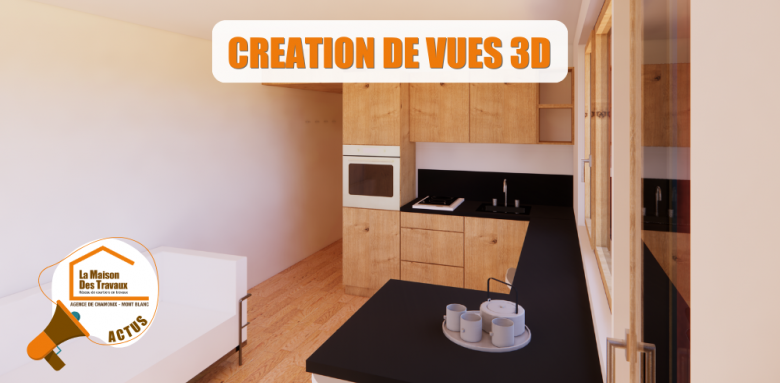 scan 3D rénovation, plans 3D après travaux, rénovation intérieure Haute-Savoie, visualisation projet travaux, modélisation 3D Chamonix