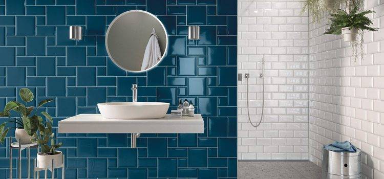 carrelage mural style métro salle de bain